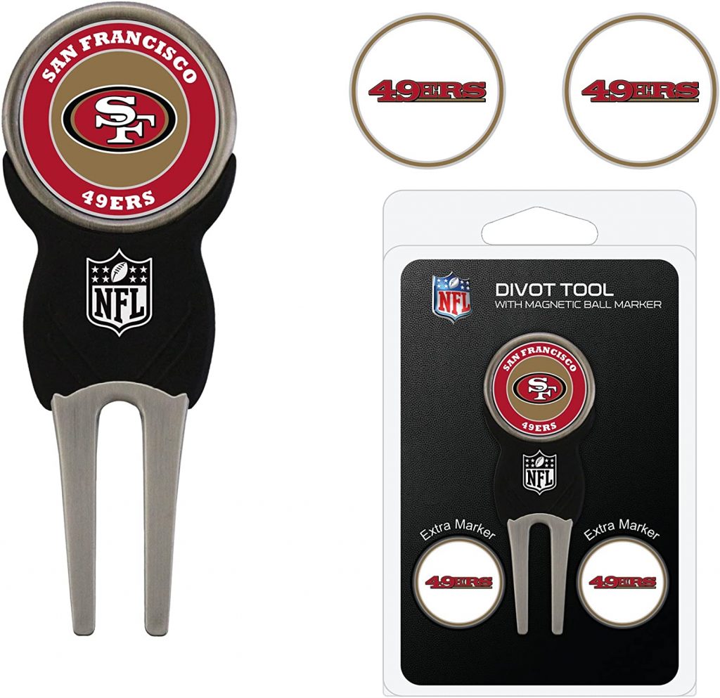 NFL Team Golf Ball Marker and Divot Set - Awesome Golf Gift Ideas For Guys